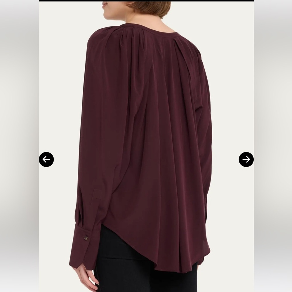 A.L.C. nomad silk top in chicory Size 6 Like New - Picture 3 of 9